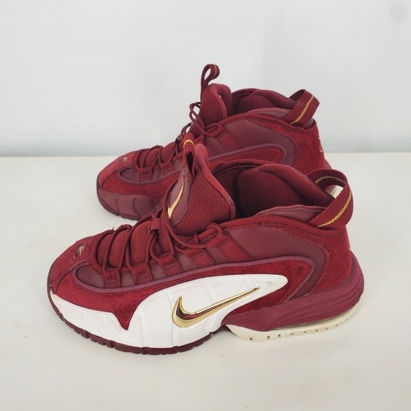 Nike Air Max Penny 1 House Party Sneakers 6 Youth 7.5 Women Shoes Team Red White - Picture 11 of 15